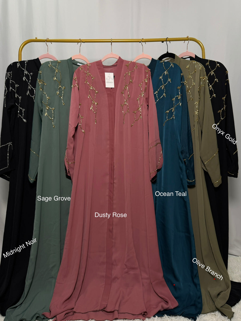 Noor Vine button-up Abaya