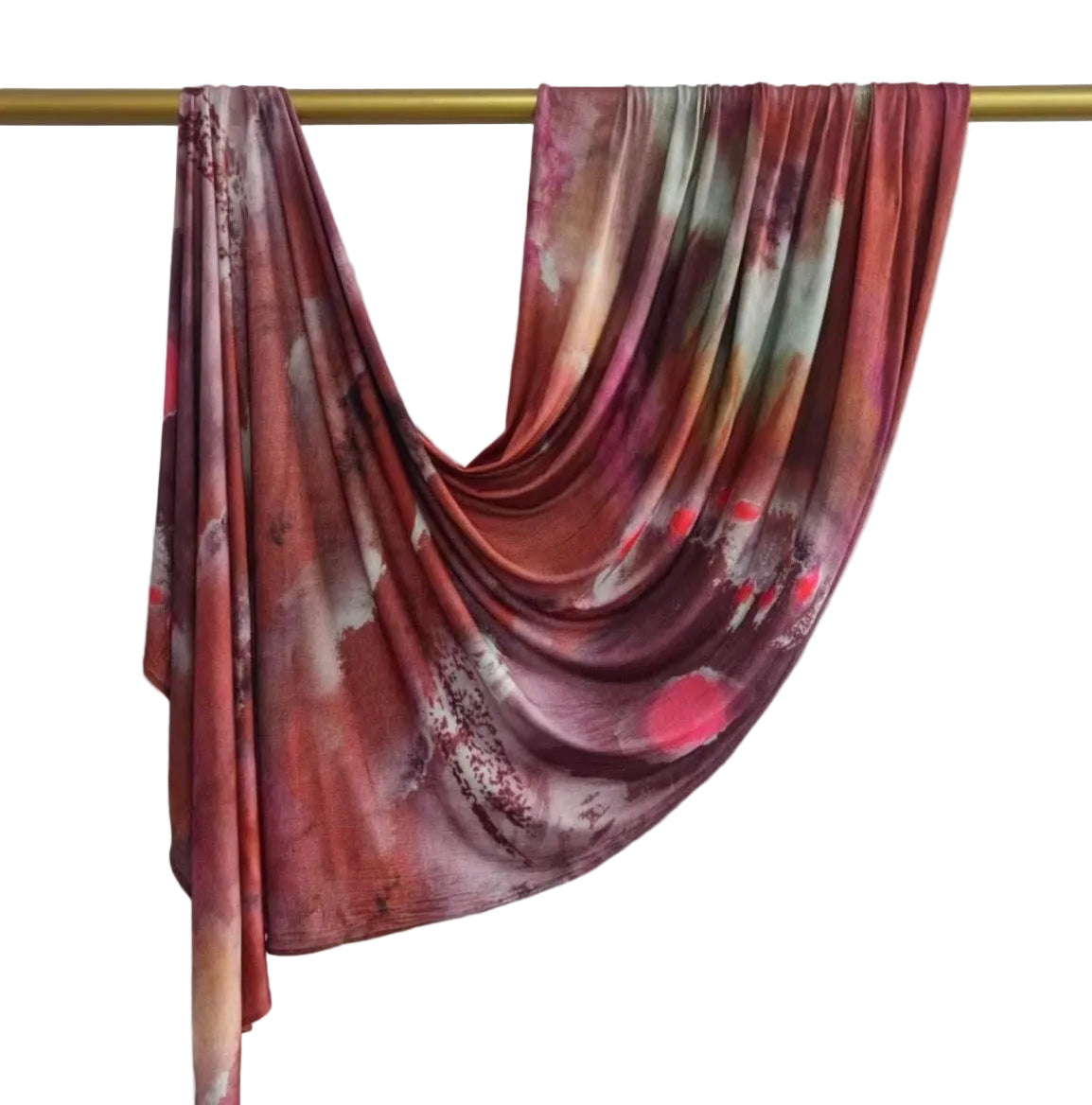 Burnt Rose- Print Jersey