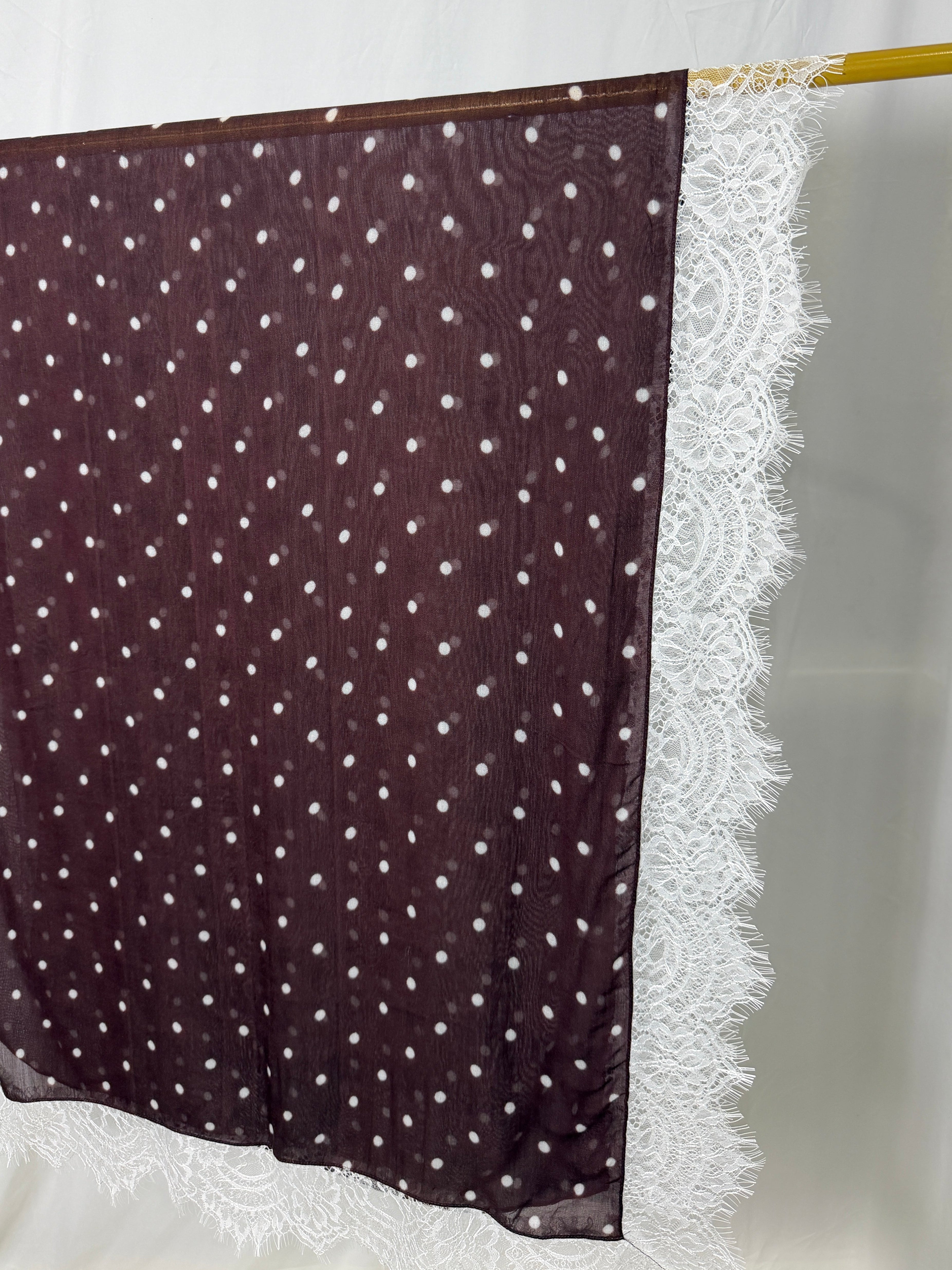 Espresso Lace- Modal Hijab