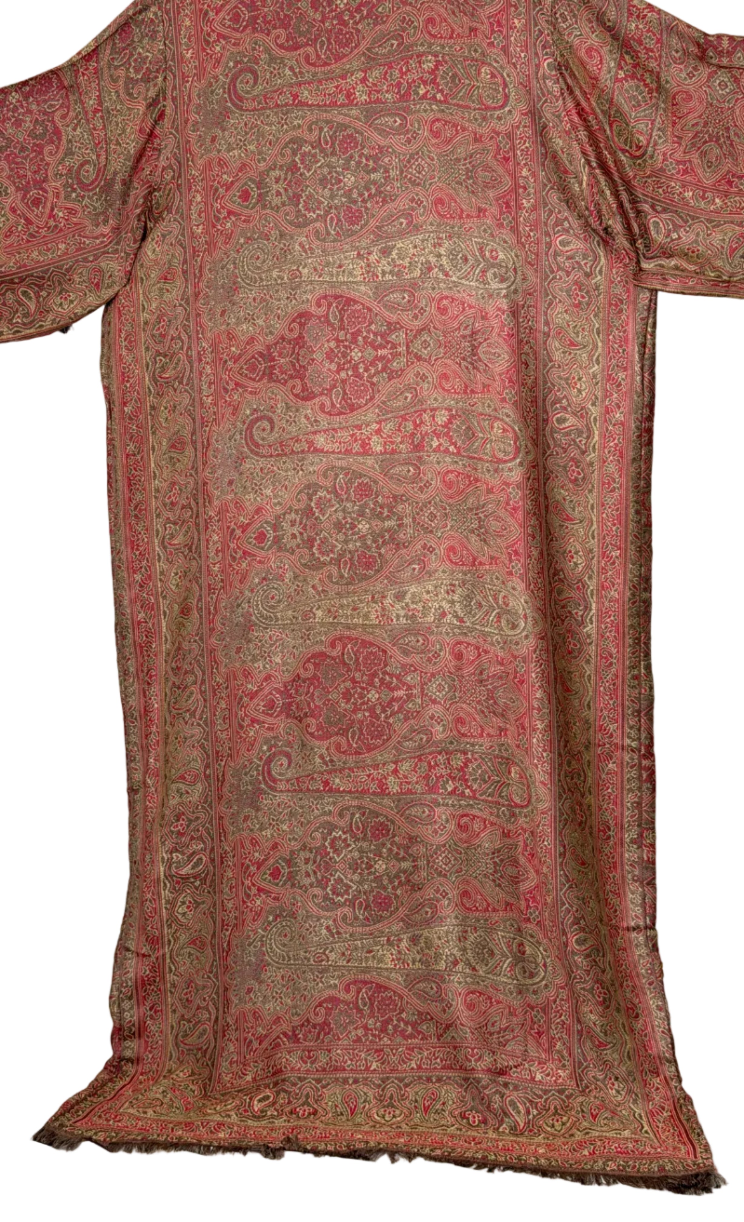 Antique Gold Crimson- Pashmina Abaya