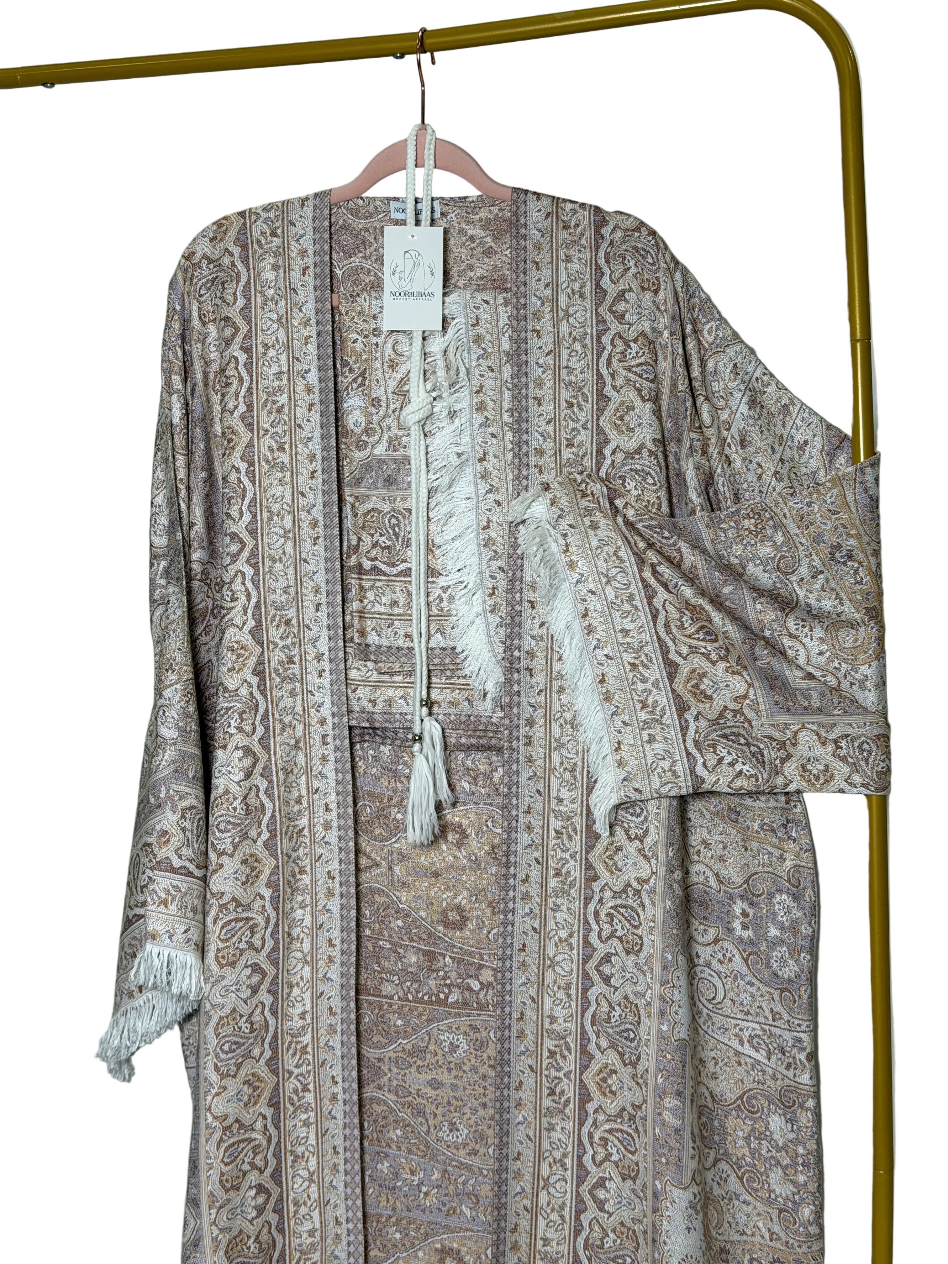 Dusty Taupe- Pashmina Abaya