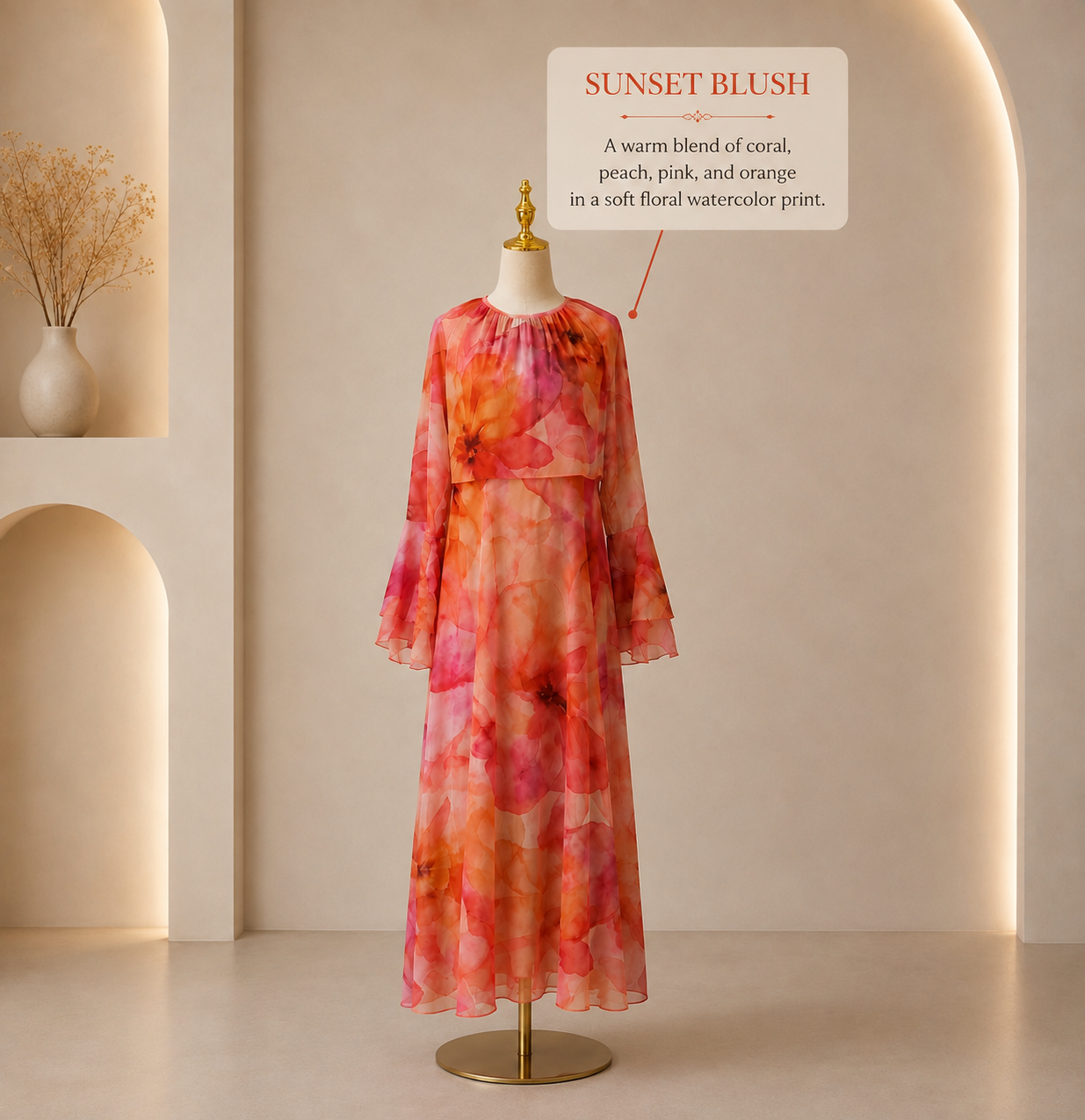 Floral Bloom- Abaya Dress