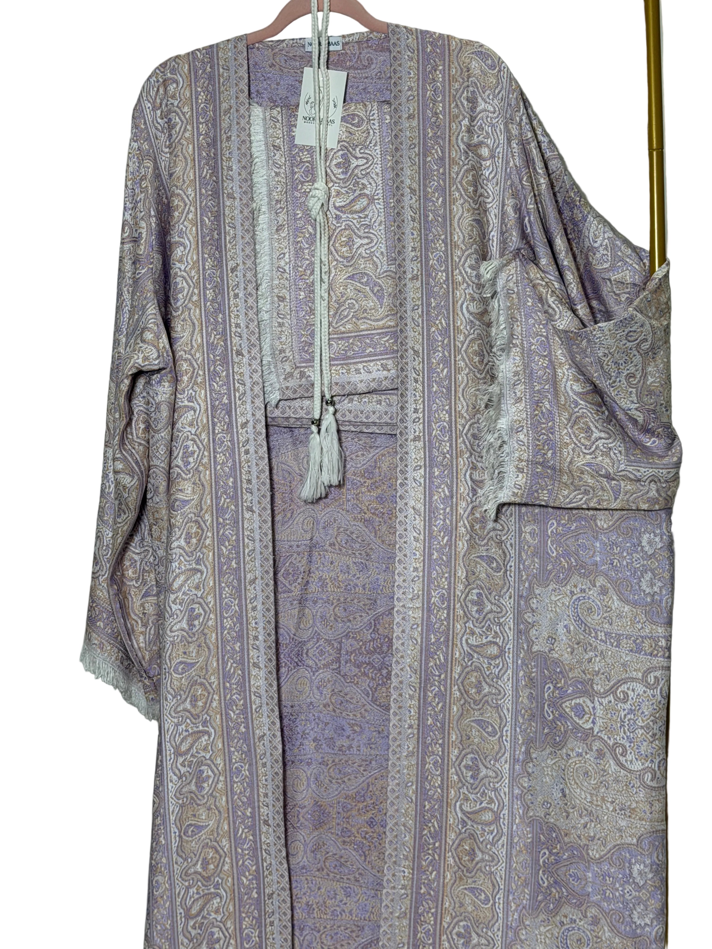Lilac Luxe- Pashmina Abaya