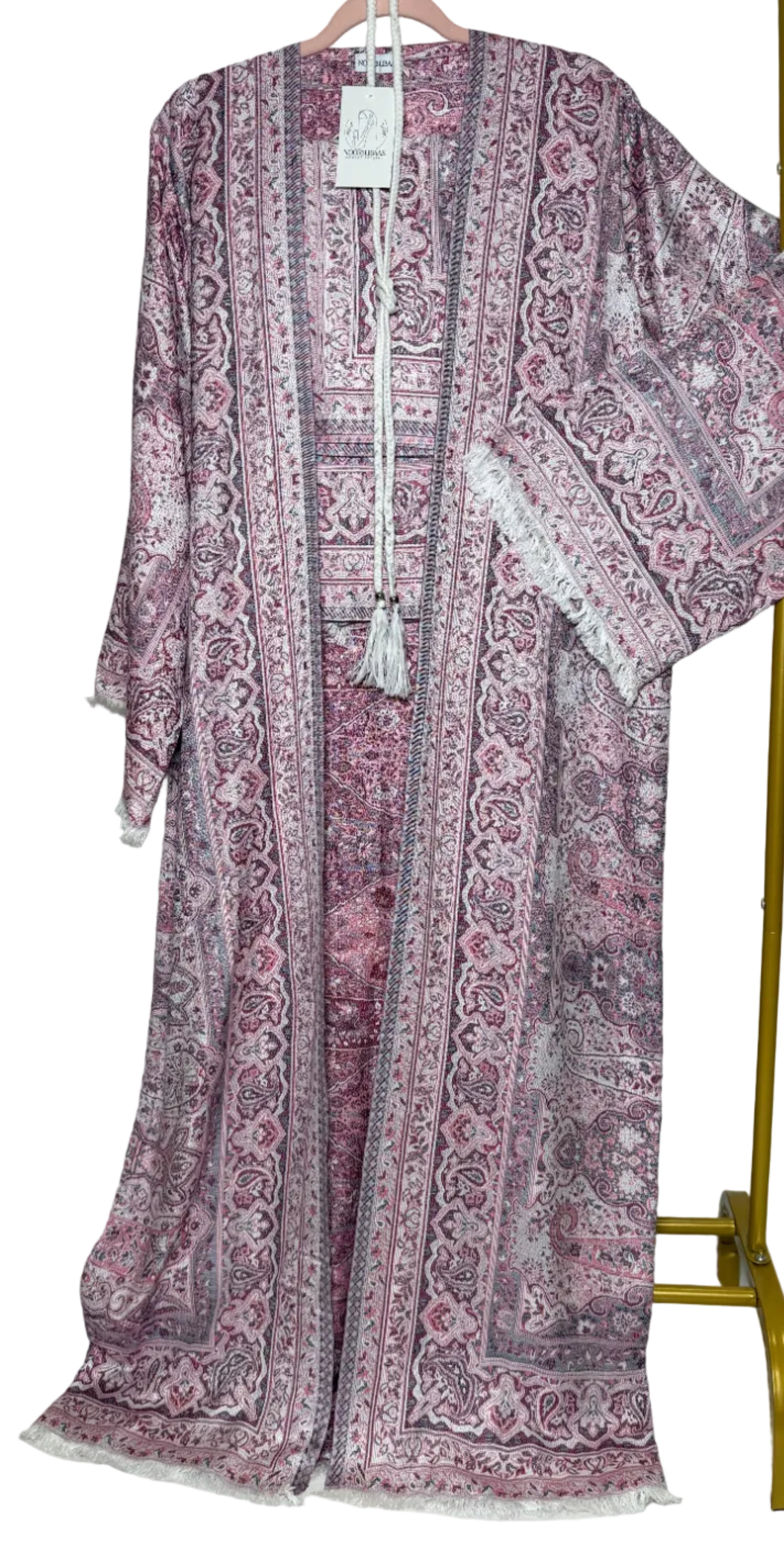 Vintage Rosewood- Pashmina Abaya